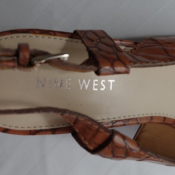 Nine West "Narciso" Leather Slingback Sandal- Sz. 7 - Picture 3 of 8